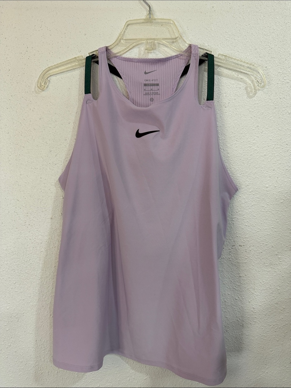 Nike Light Lavender Athletic Tank Top with Black Swoosh
